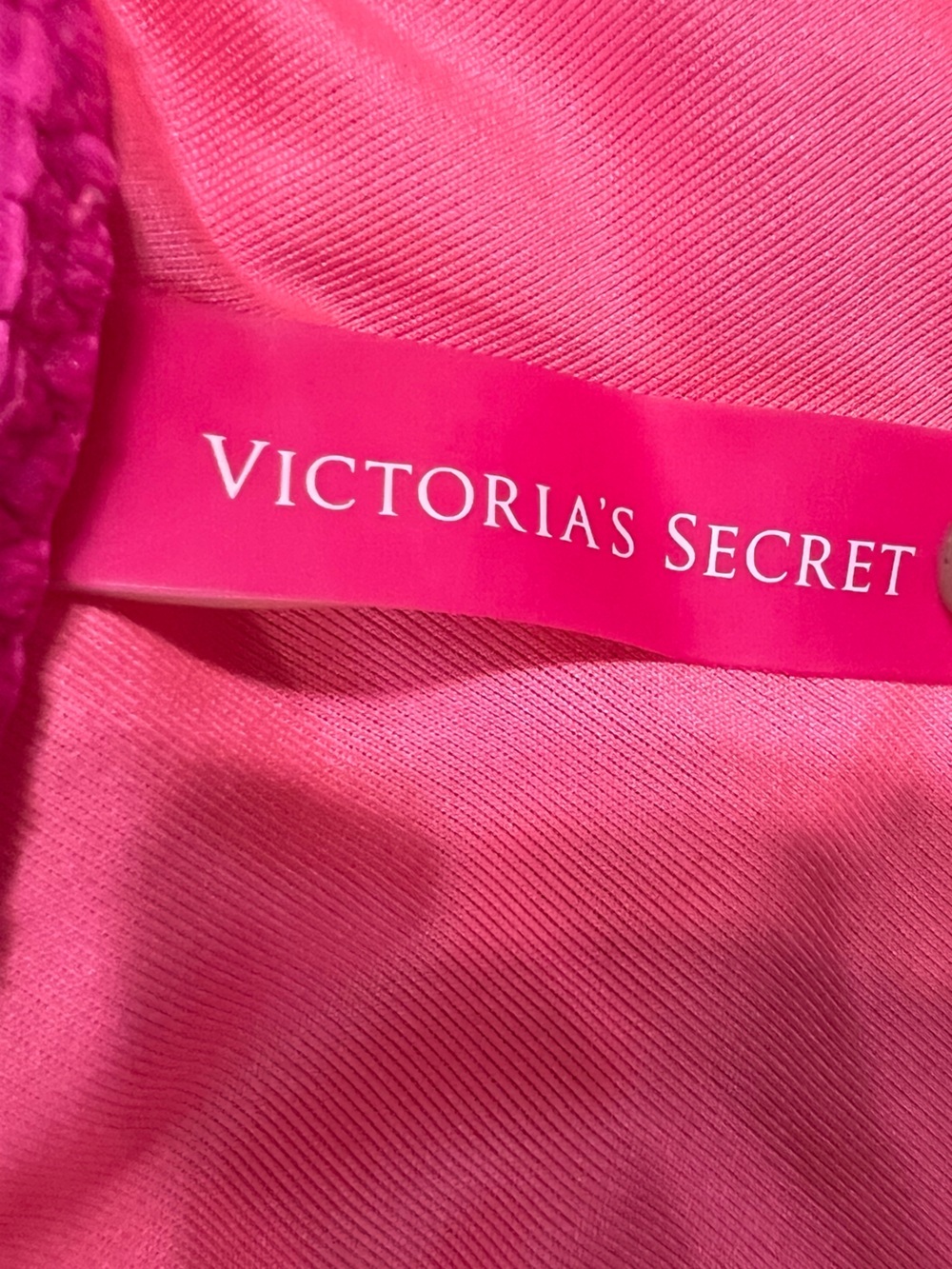 Victoria's Secret Hot Pink Halter Bikini with Multicolor Side Ties - Picture 4 of 12